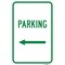 Signmission Parking With Left Arrow, Heavy-Gauge Aluminum Rust Proof Parking Sign, 12" x 18", A-1218-24900 A-1218-24900 - alternate 1